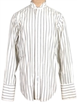 Michael Jackson Owned and Worn Pinstriped Button Down Shirt