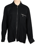 Michael Jackson Owned and Worn Black Zippered Jacket