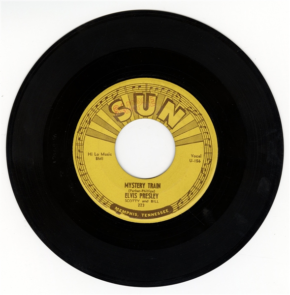 Elvis Presley "Mystery Train" Original Sun Records 45 Sample Copy