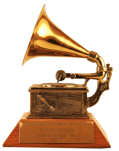 Michael Jacksons Personally Owned 1983 "Beat It" Grammy Award