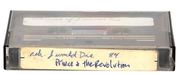 Original Unreleased Cassette Tape of Prince Rehearsing "I Would Die For You"