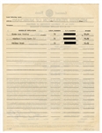 Elvis Presley and Sam Phillips Signed 1954 Sun Records Contract JSA