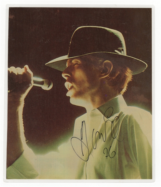 David Bowie Signed Color Magazine Picture (Laminated)