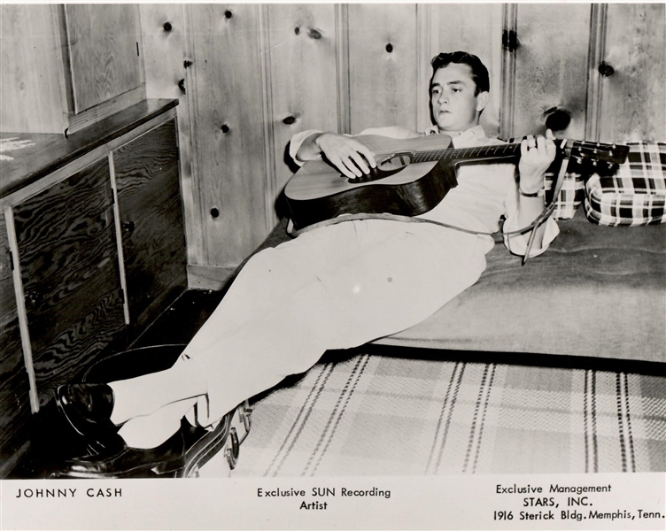 Johnny Cash Original Sun Records Promotional Photograph