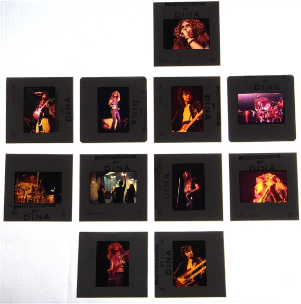 Led Zeppelin Incredible Collection of Concert Negatives Circa 1973