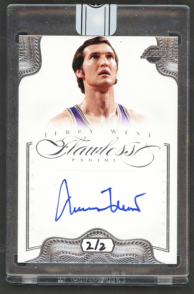 2012-13 Panini Flawless #49 Jerry West Flawless Signatures (#2/2)