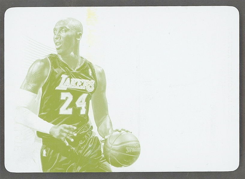 2015 Flawless #1 2013-14 Flawless Basketball Kobe Bryant Ruby Yellow Printing Plate (#1/1)