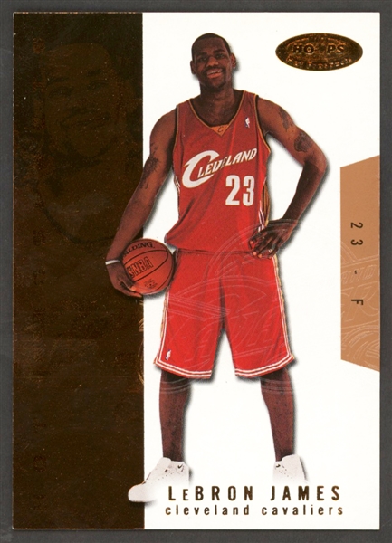 2003 Hoops Hot Prospects #112 LeBron James Rookie Card (#0403/1000)
