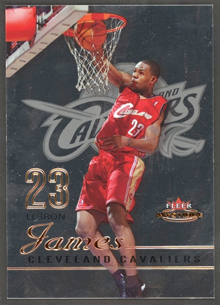 2003-04 Fleer Mystique #99 LeBron James Rookie Card (#888/999)