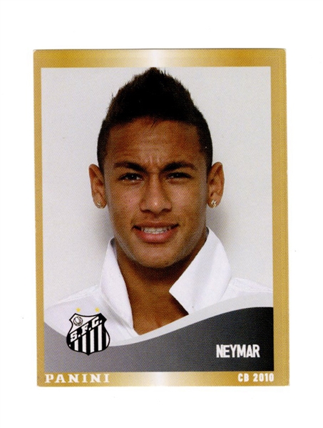 Neymar Jr. Rookie # 300 Brazilian Championship 2010 Panini Card
