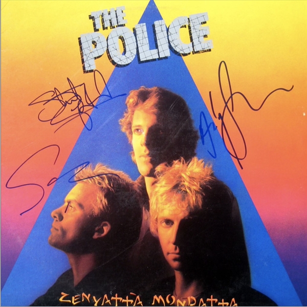 The Police Band Signed “Zenyatta Mondatta” Album REAL LOA