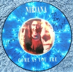 Nirvana Fully Signed 12" Inch "Come As You Are" Picture Disc JSA