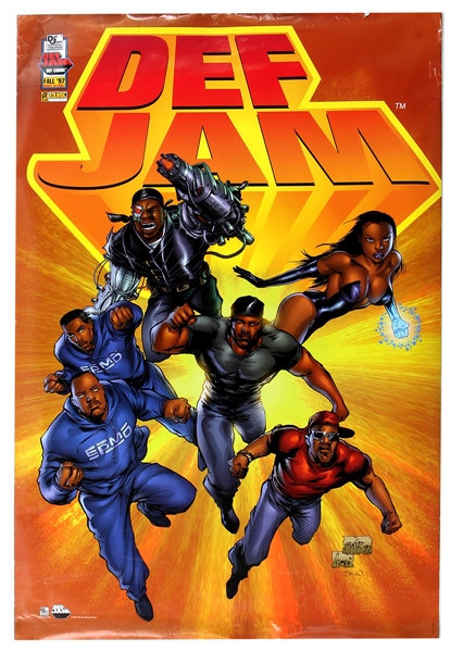Def Jam Records Comic Book Poster
