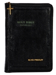 Elvis Presley Owned & Signed Holy Bible With Name Embossed in Gold