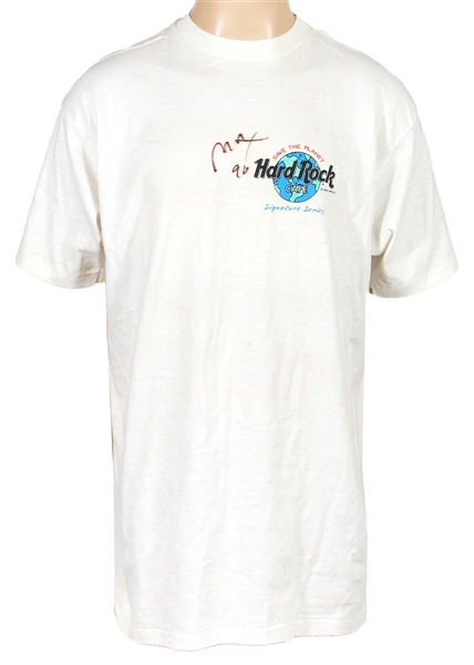 Peter Max Signed 1990 Hard Rock Café Signature Series T-Shirt