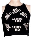 Miley Cyrus Owned & Worn DXMEPIECE "Oh Shit" Crop Top