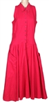 Stevie Nicks Owned & Worn Red Sleeveless Dress