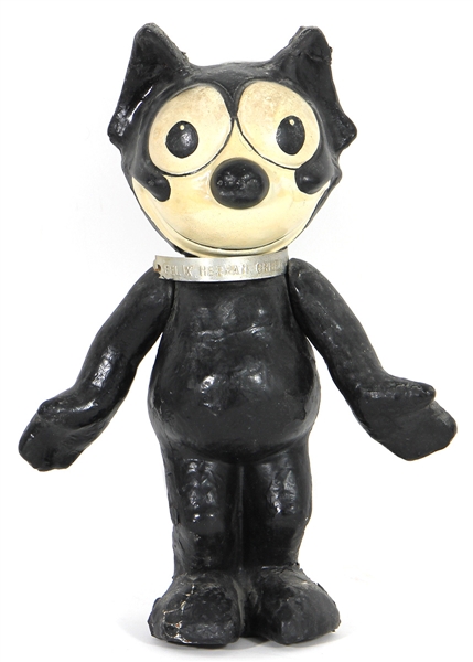 Felix the Cat Vintage One-of-A-Kind Plaster Display Circa 1930
