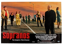 James Gandolfini Signed "The Sopranos: The Complete Third Season" Poster JSA
