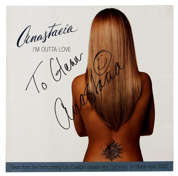 Anastacia Signed & Inscribed "Im Outta Love" Promotional Poster