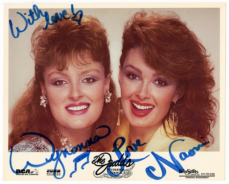 Wynonna and Naomi Judd Signed Promotional Photograph