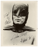 Adam West Signed & Inscribed Batman Photograph