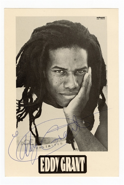 Eddy Grant Signed Promotional Picture Postcard