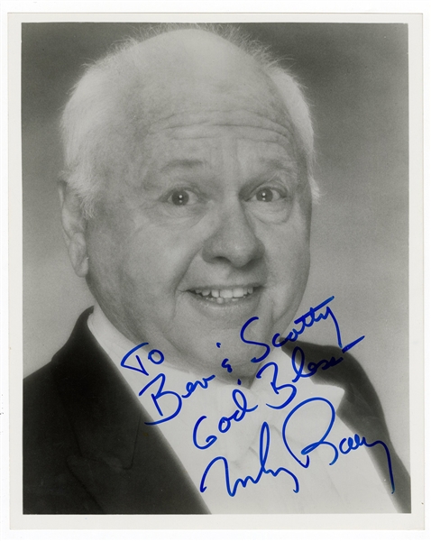 Mickey Rooney Signed & Inscribed Photograph