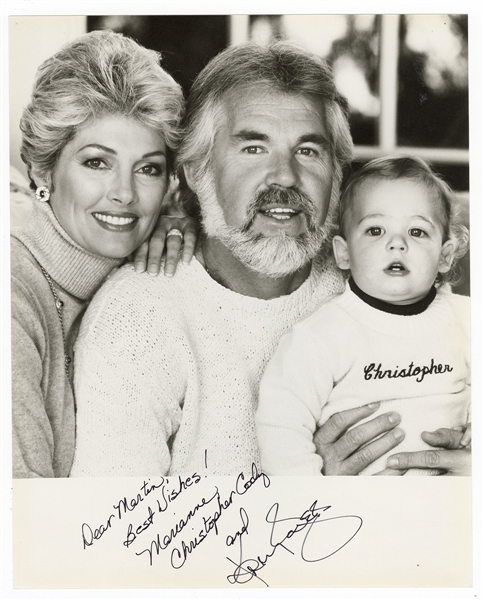Kenny Rogers Signed & Inscribed Photograph
