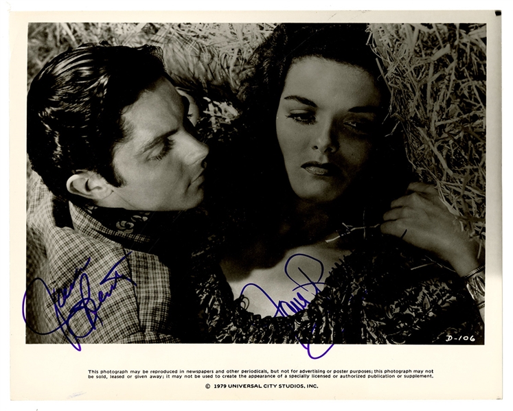 Jane Russell & Jack Beutel Signed "The Outlaw" Photograph