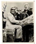 Ray Charles & Kenny Rogers Signed Photograph