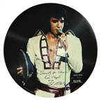 Elvis Presley "The Legend of a King" Rare Picture Disc LP with Cover Signed by Various Elvis-Era Celebrities