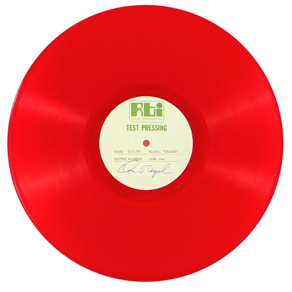 Elvis Presley "Legend" December 1, 1987 Red Vinyl Test Pressing Two-LP Set