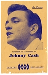 Johnny Cash Original 1961 Cave Theatre Concert Flyer