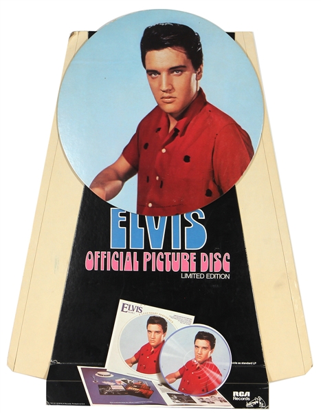 Elvis Presley Official Picture Disc Counter Display