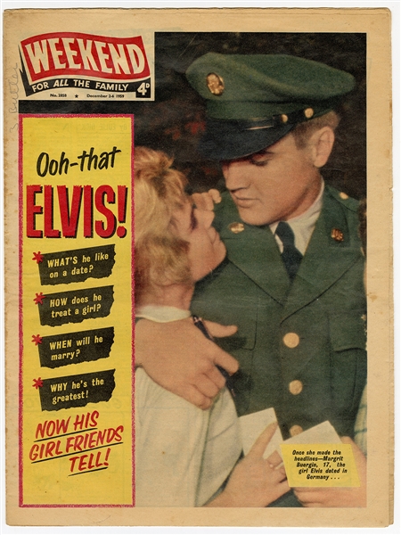 Elvis Presley December 1959 "Weekend" Magazine