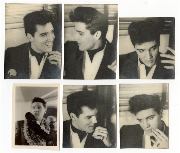 Elvis Presley Collection of Six Original Snapshots