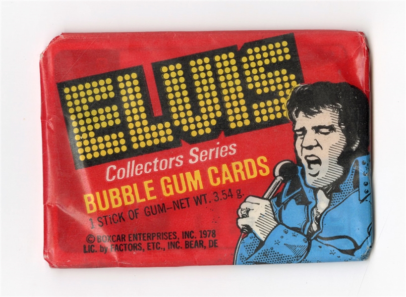 Elvis Presley Unopened Pack of 1978 Bubble Gum Cards
