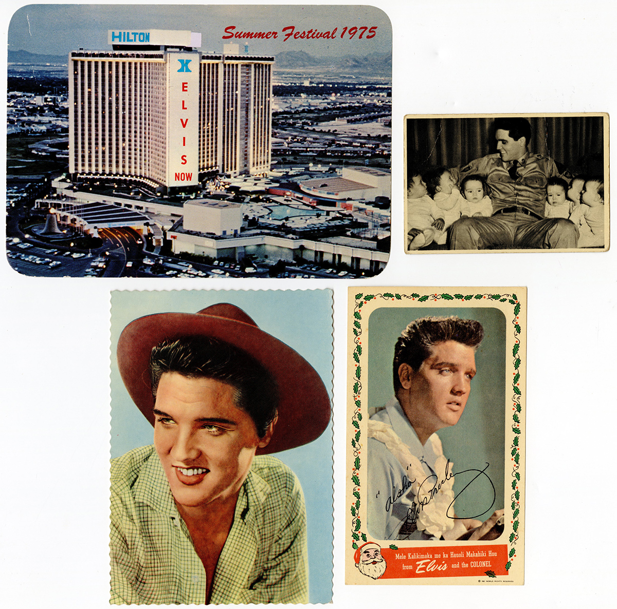 Lot Detail Collection Of Four Original Elvis Presley Postcards