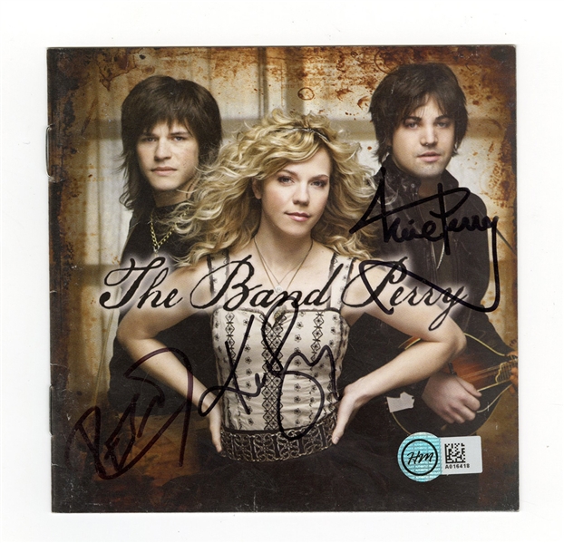 The Band Perry Signed CD Booklet “The Band Perry” 2010 Debut