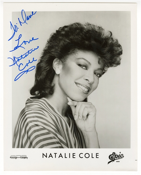Natalie Cole Signed & Inscribed Promotional Photograph