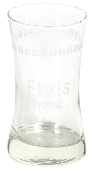 Elvis Presley Owned Original Playboy 1974 Drinking Glass
