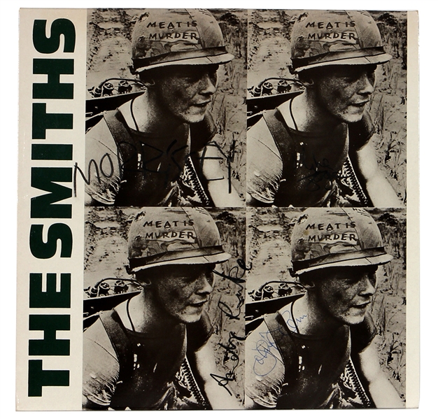 The Smiths "Meat Is Murder" Band Signed Album Beckett