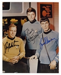 Star Trek Shatner, Nimoy and Kelley Signed Photograph