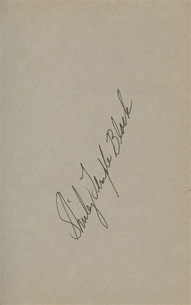 Shirley Temple Signed “Child Star” Autobiography Book