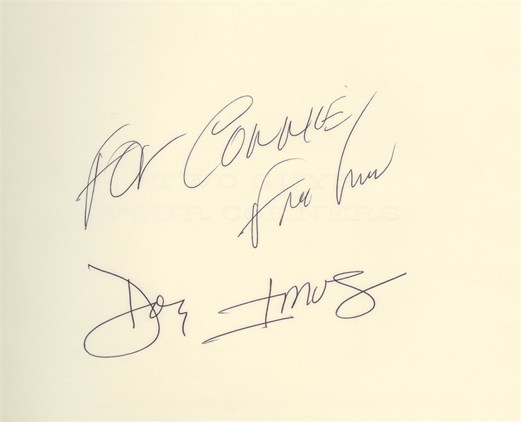 Don Imus and Fred Imus Signed “Two Guys Four Corners” Book