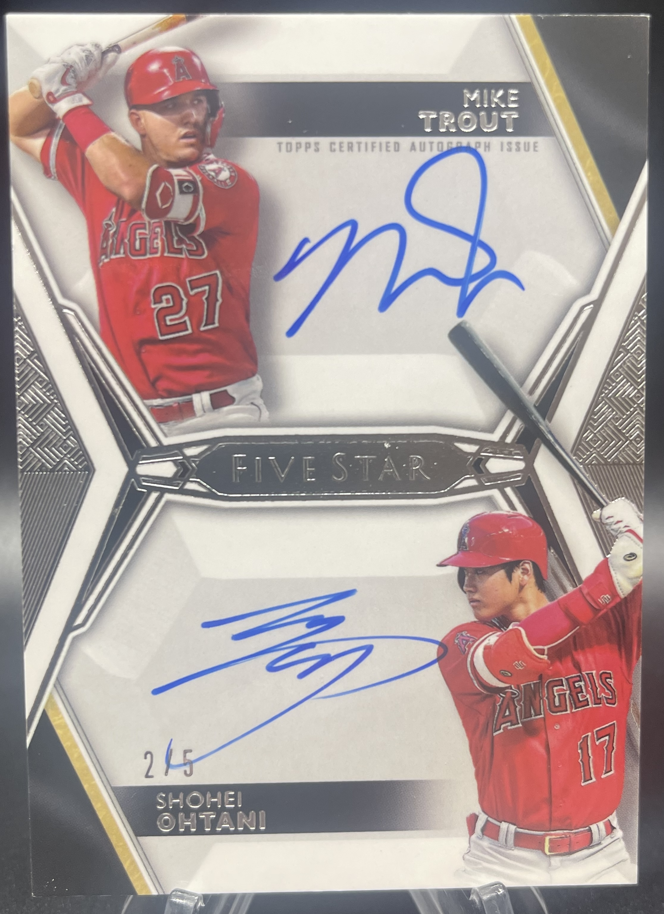 Lot Detail - Mike Trout & Shohei Ohtani Dual Autograph 2019 Topps Certified  Issue 2/5