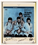 Paul McCartney, George Harrison and Ringo Starr Signed "Butcher" Cover Artwork JSA