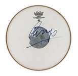 Ringo Starr "Late Show With David Letterman" Stage Used & Signed Drumhead JSA