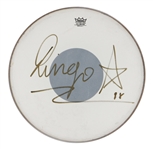 Ringo Starr  1998 "Late Show With David Letterman" Stage Used & Signed Drumhead JSA